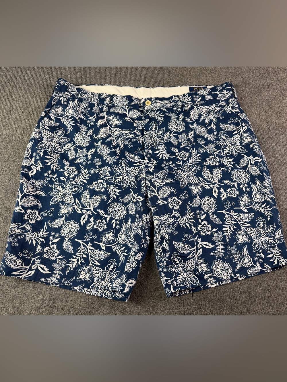 Polo Ralph Lauren Stretch Classic Fit Mens Cotton Blend Floral Shorts Size 38